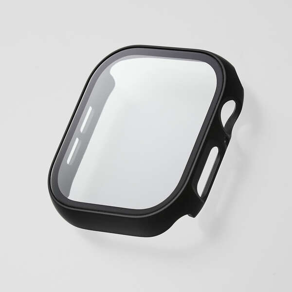 Apple Watch 46mm用フルカバーケース/プレミアムガラス/ゴリラ/高透明