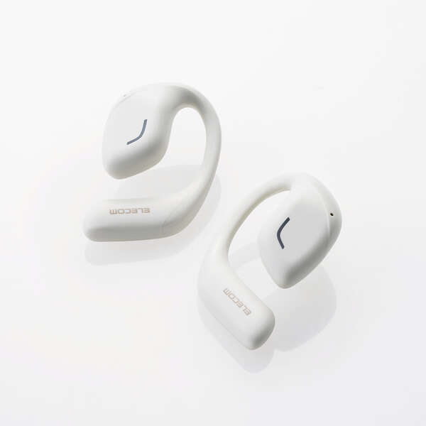 ELECOM - ELECOM　オープンイヤー型ワイヤレスヘッドホン　LBT-OWS01WH　スノーホワイト オープンイヤー型ワイヤレスヘッドホン | エレコムダイレクト