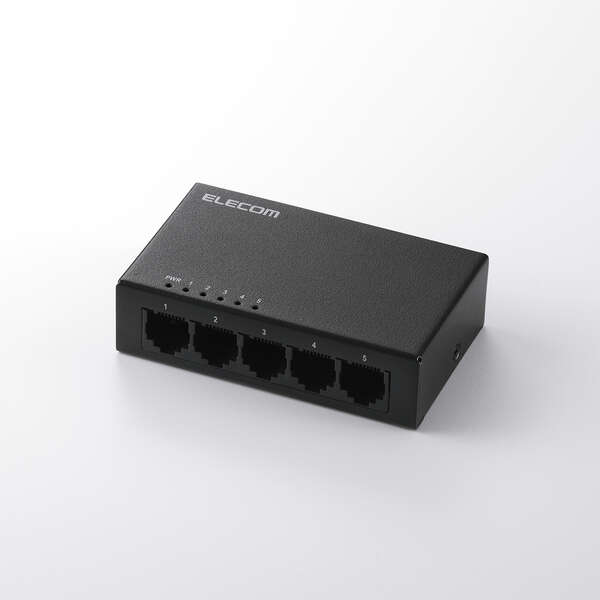スイッチングハブ 5ポート ギガ LANハブ 金属筐体 電源外付