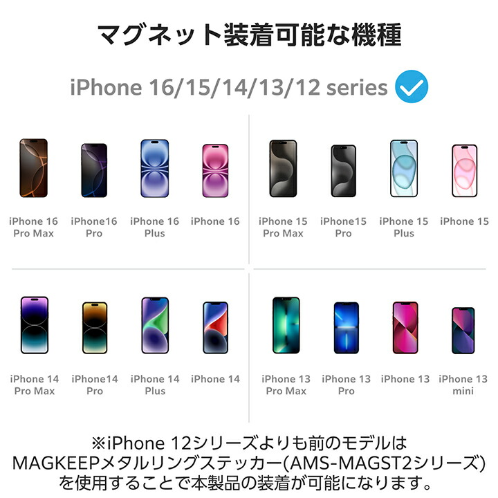 エレコム MAGKEEP マグネット パッド 粘着シール4枚入り 強力な磁力で 