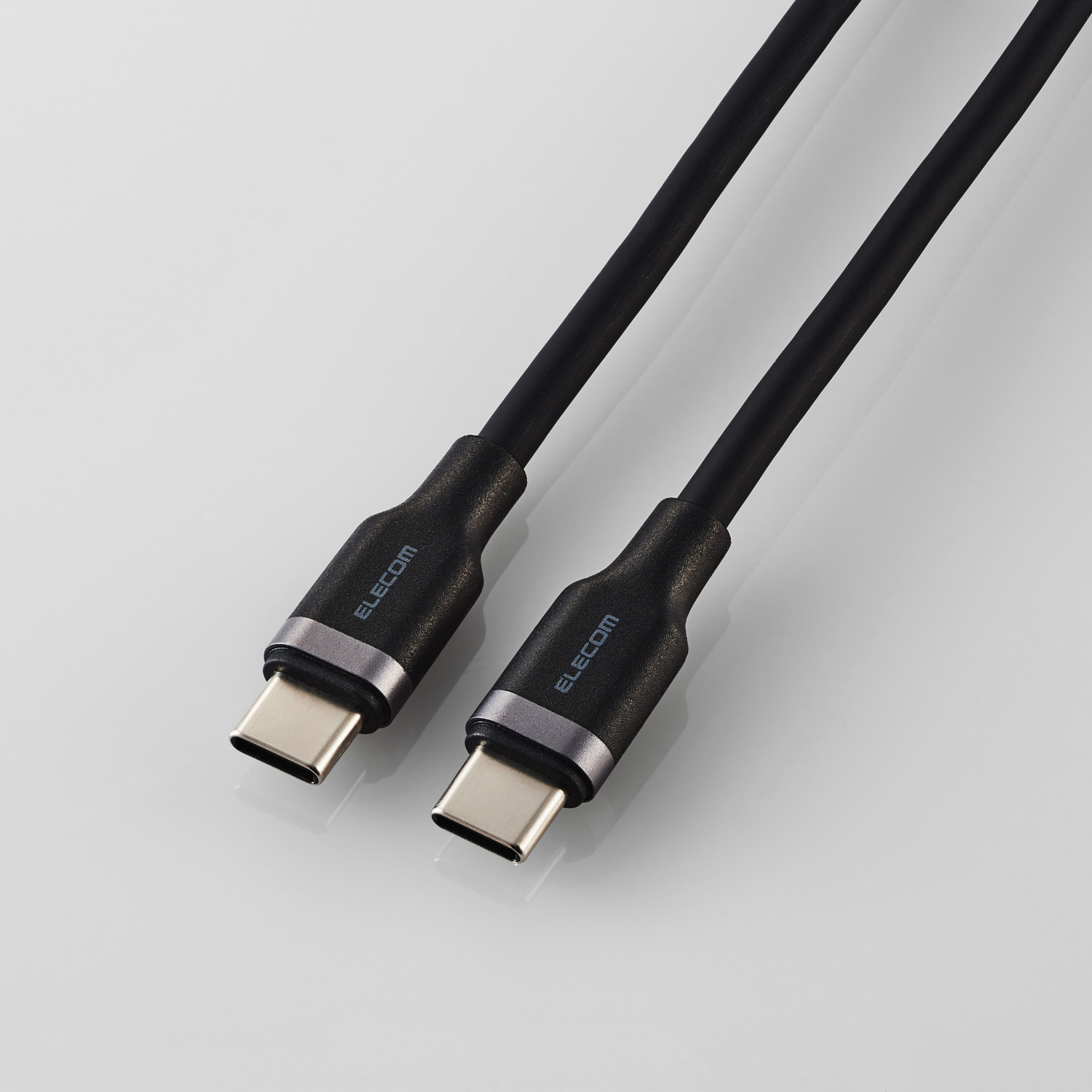 USB2.0ケーブル(USB Type-C - USB Type-C/100W対応/なめらか 