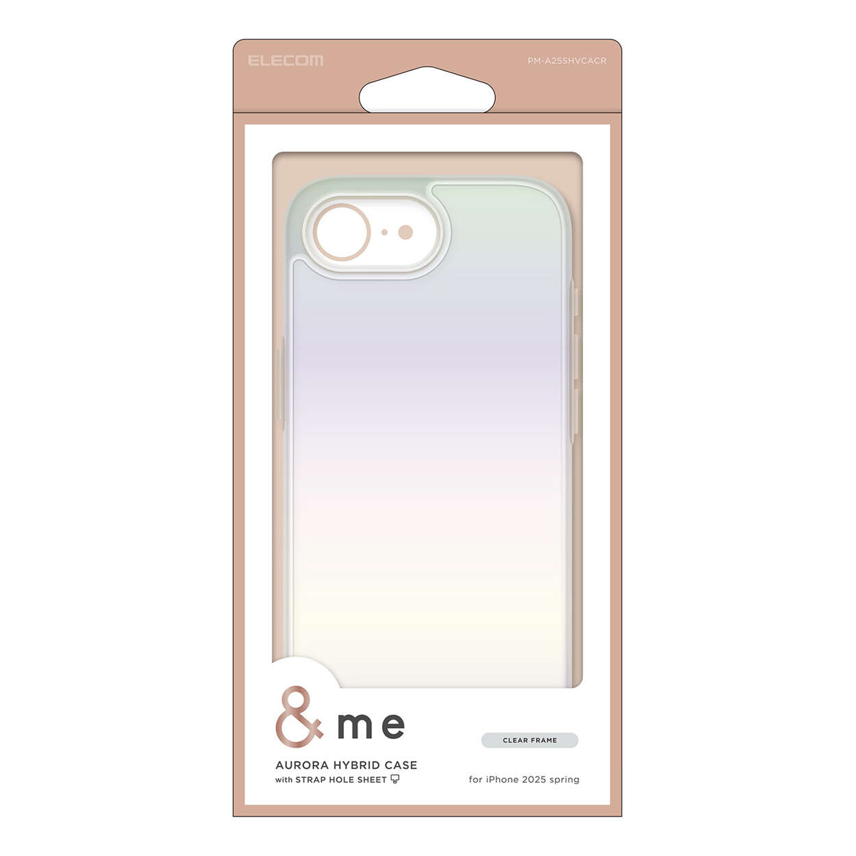 iPhone 16e &me ハイブリッドケース オーロラ | エレコム