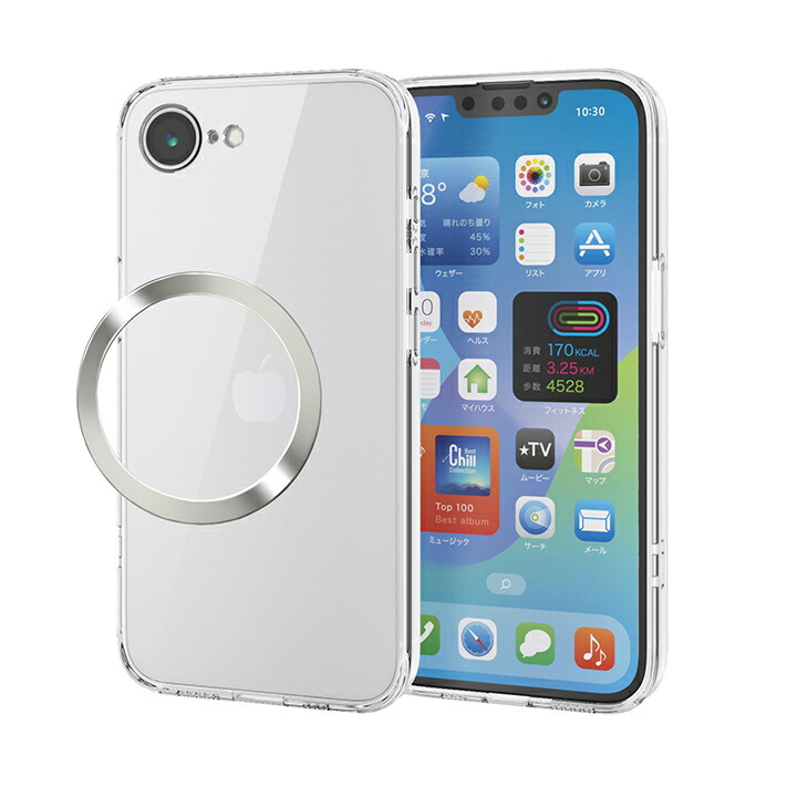 iPhone 17e/16e ハイブリッドケース 極限 メタルステッカー付