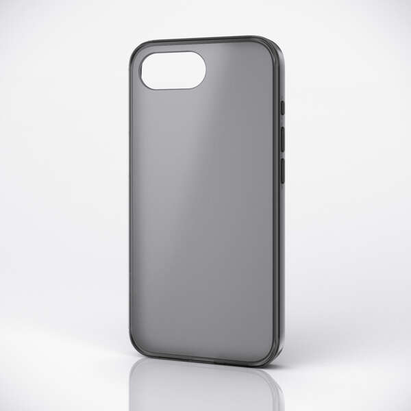 iPhone 17e/16e ハイブリッドケース 耐衝撃 マットブラック(ラバー