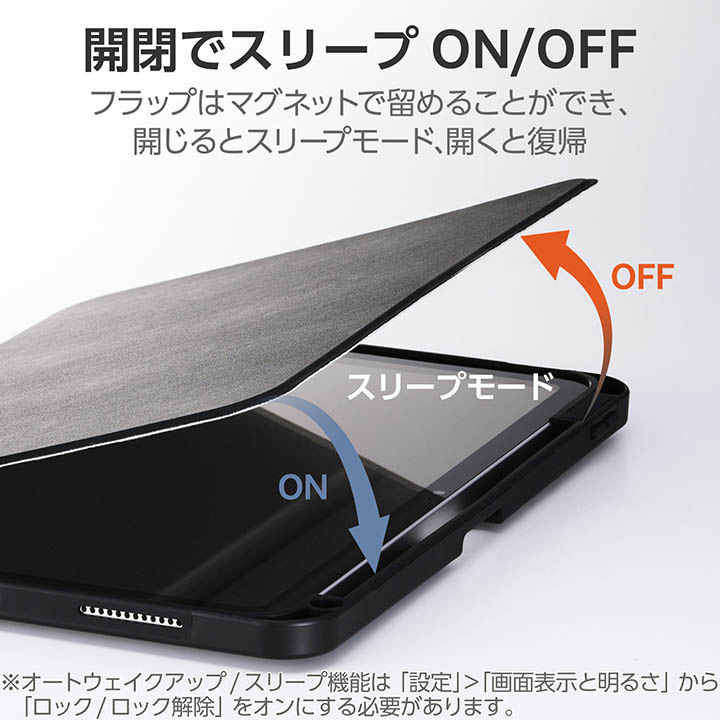 iPad(A16) フラップケース 360度回転 2アングル スリープ対応 フラップ