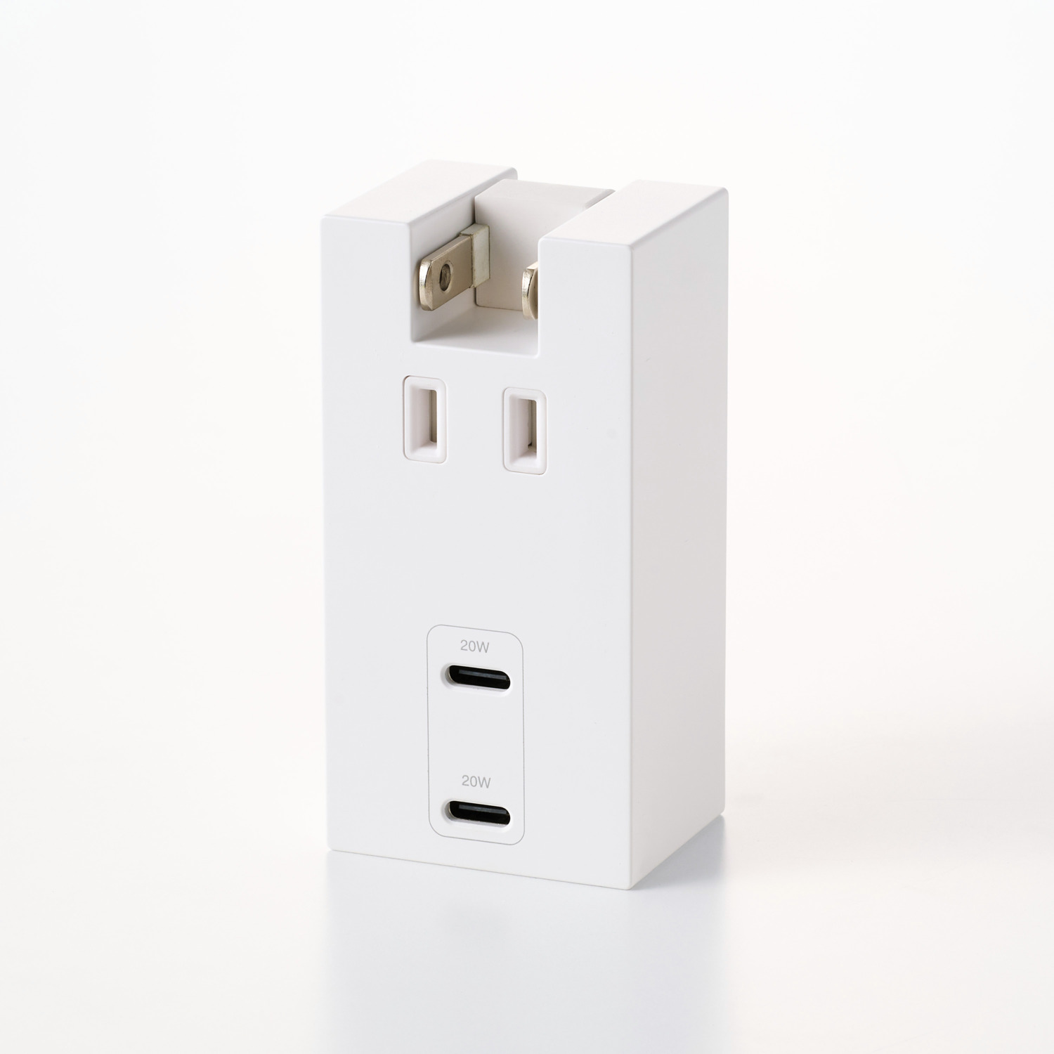 USBタップ コンセント直挿しUSBタップ(20W/C×2) | エレコムダイレクトショップ