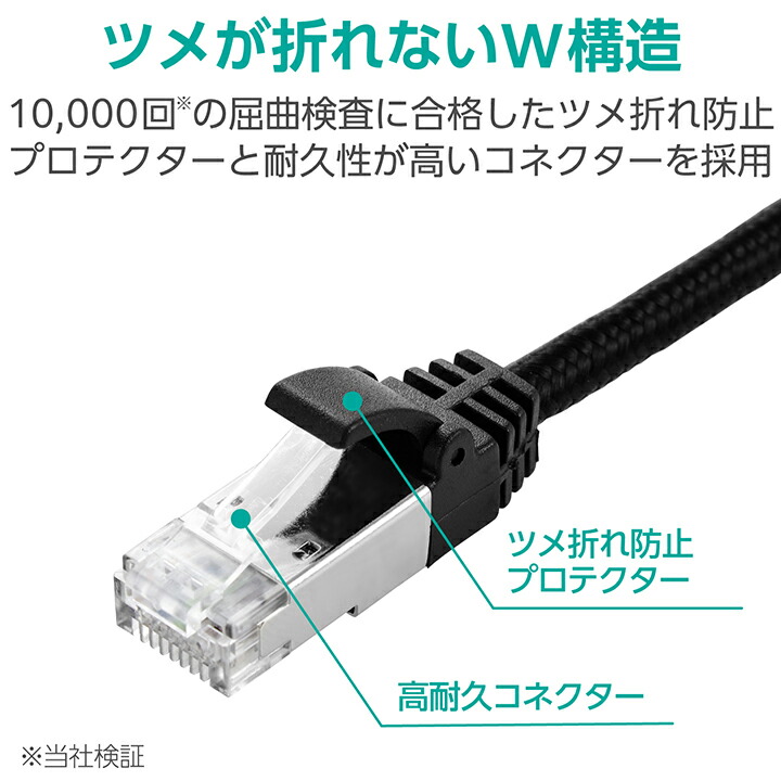 Cat8 LANケーブル(高耐久) | エレコムダイレクトショップ本店はPC周辺