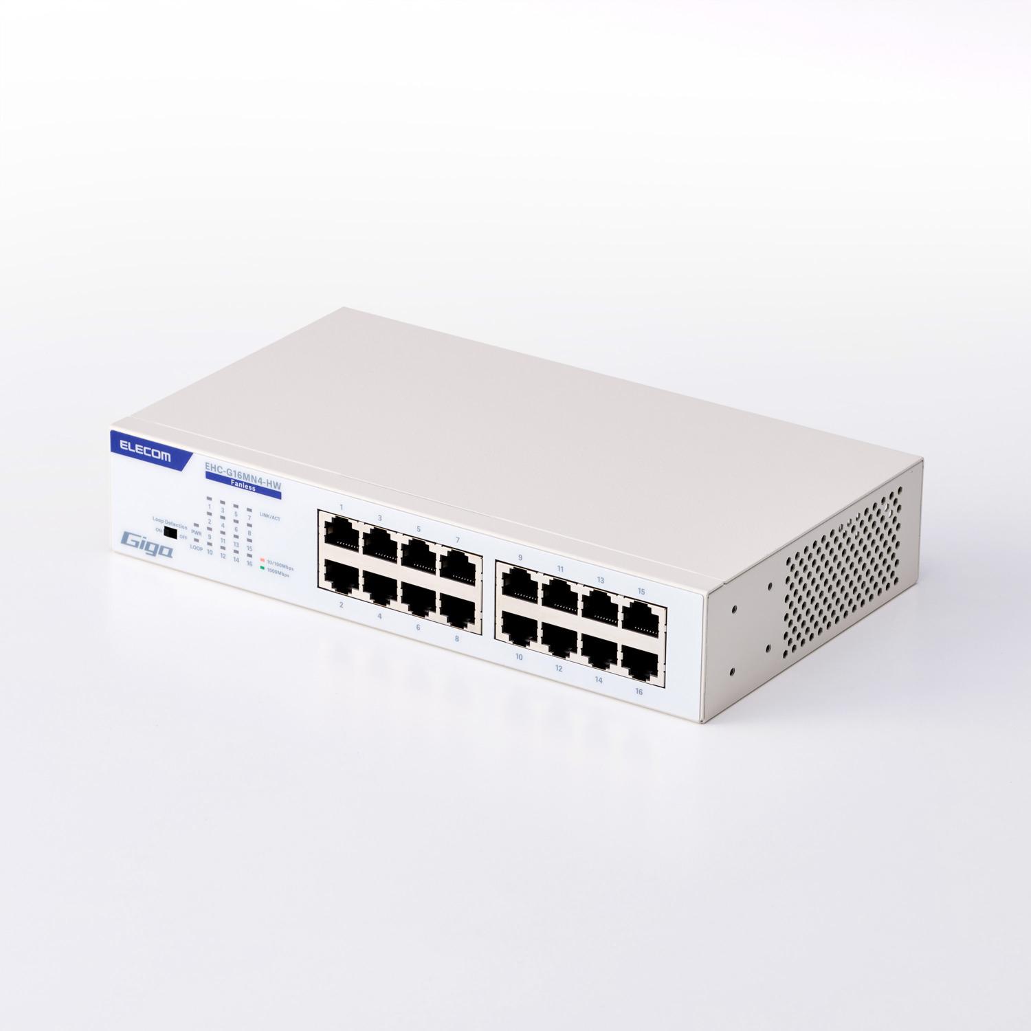 Giga対応16ポートスイッチ(金属筐体 電源内蔵) | エレコムダイレクト