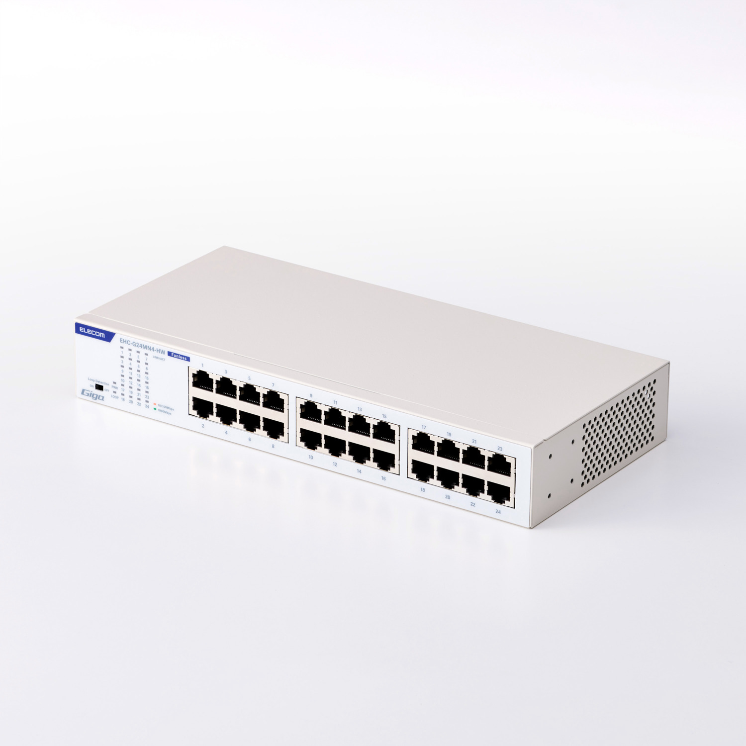 Giga対応24ポートスイッチ(金属筐体 電源内蔵) | エレコムダイレクト