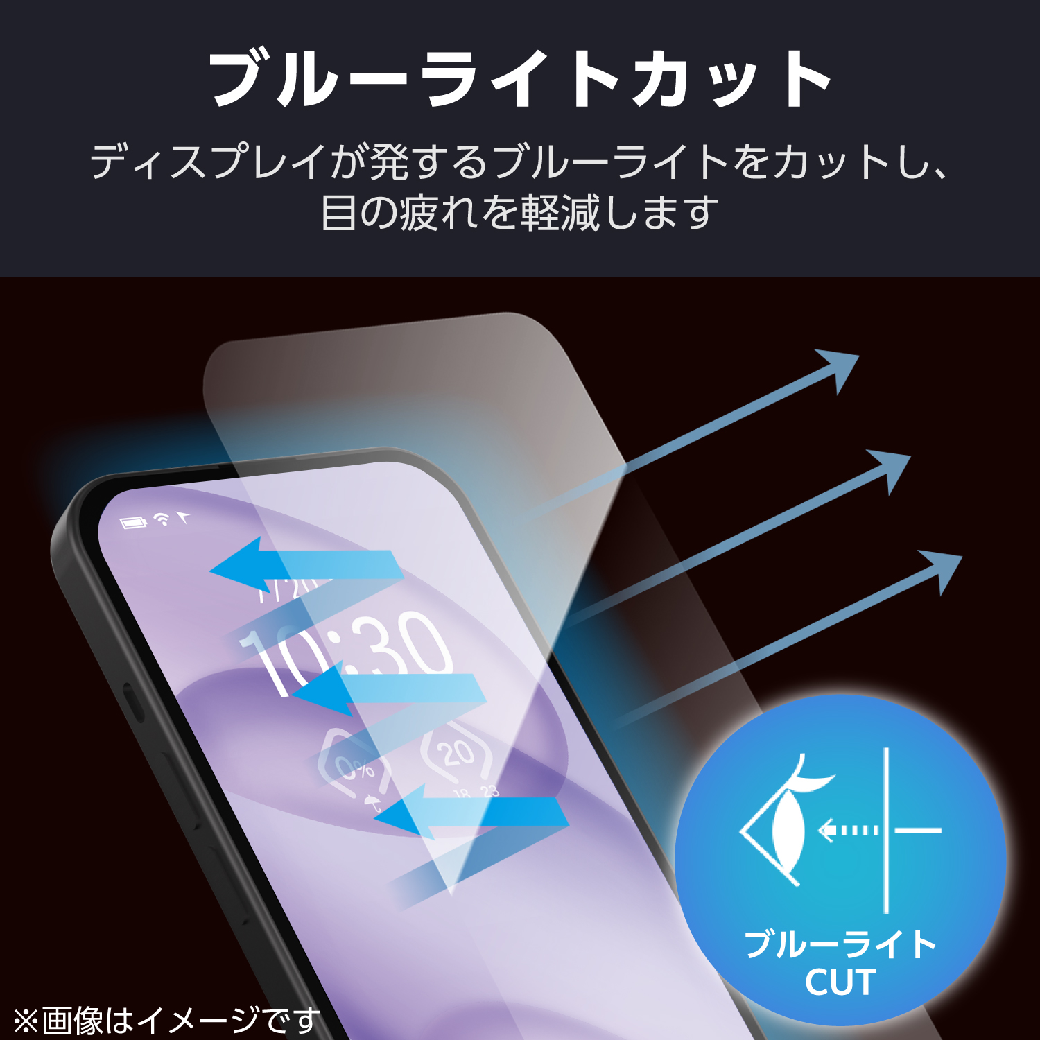 Xperia 1 VII/Xperia 1 VI ガラスフィルム 高透明 ブルーライトカット