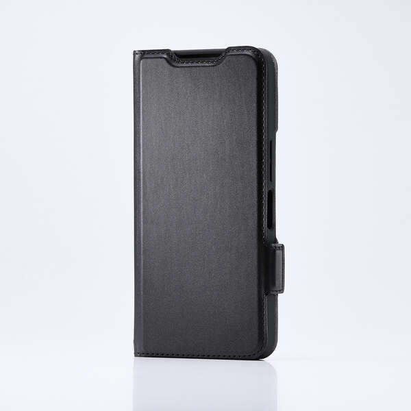 AQUOS wish5 ソフトレザーケース 磁石付 耐衝撃 ステッチ カード収納