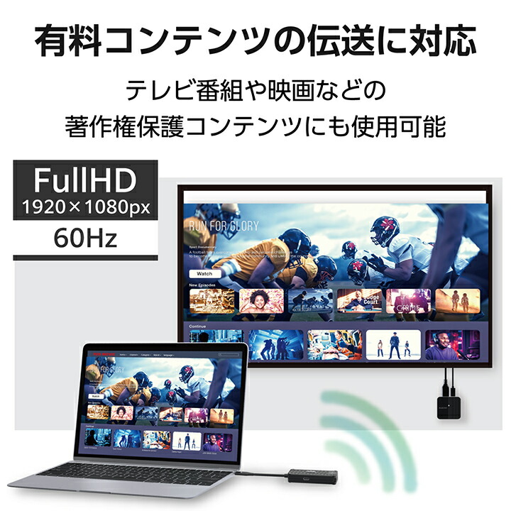 ワイヤレスHDMI送受信機（1対1） | エレコムダイレクトショップ本店は
