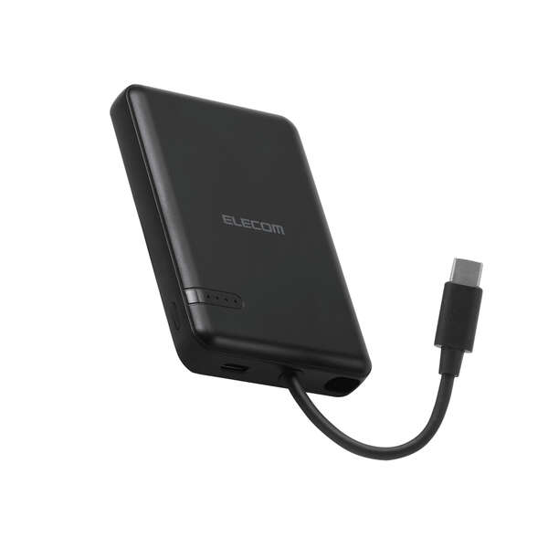 USB Type-C(TM)ケーブル一体モバイルバッテリー(5000mAh/12W