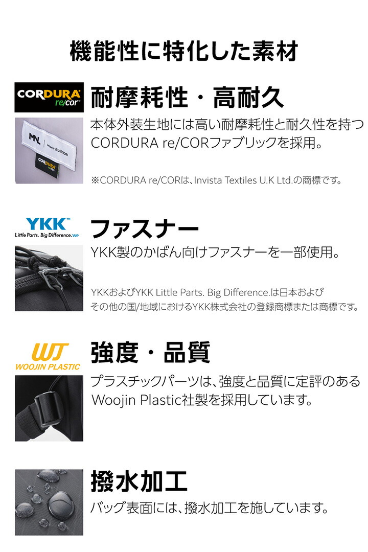 MNL CITY PACK CORDURA re/cor | エレコムダイレクトショップ本店はPC