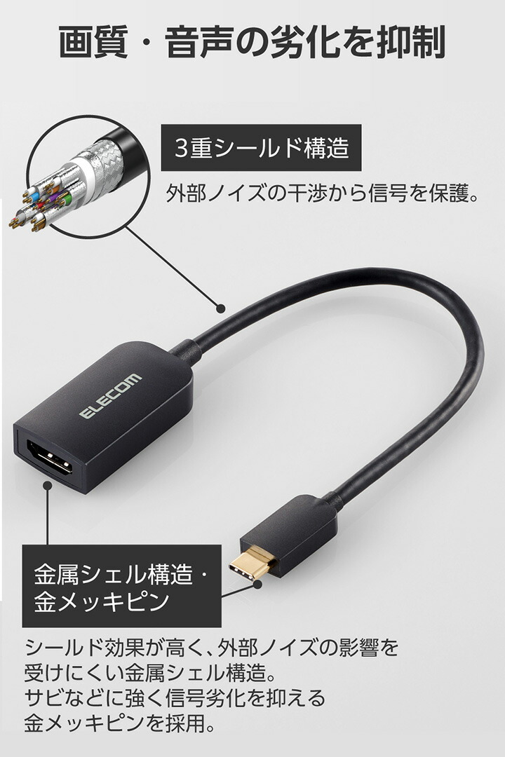 USB Type-C(TM) - HDMI(R)変換アダプター 1ポート | エレコム