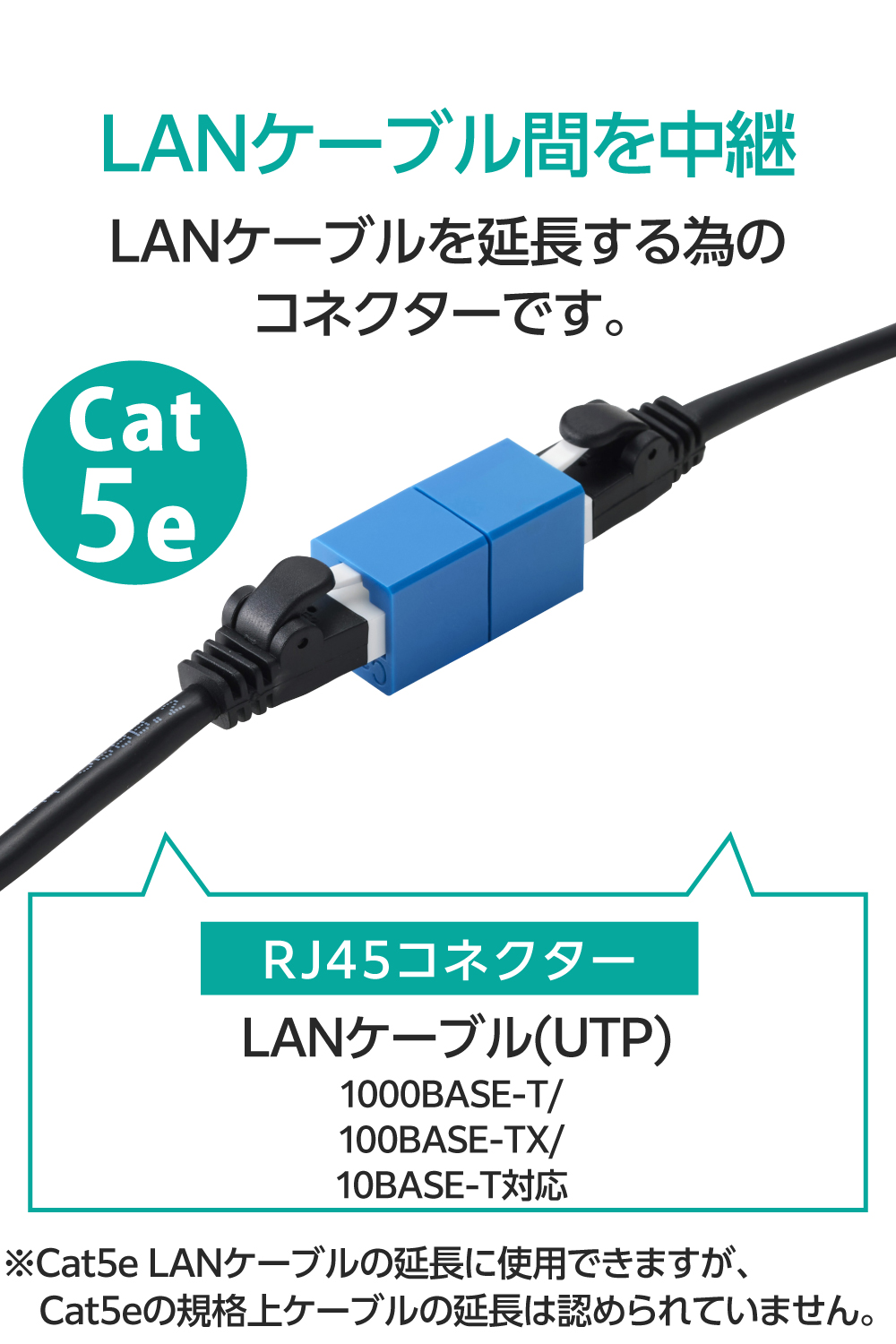 RJ45 中継コネクター(Cat5e) | エレコムダイレクトショップ本店はPC