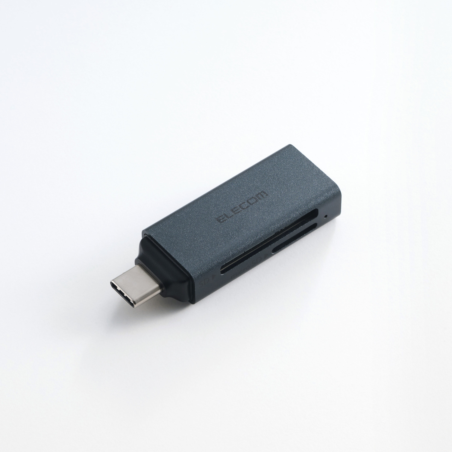 USB Micro-B&USB-A両対応 直挿しメモリーカードリーダー