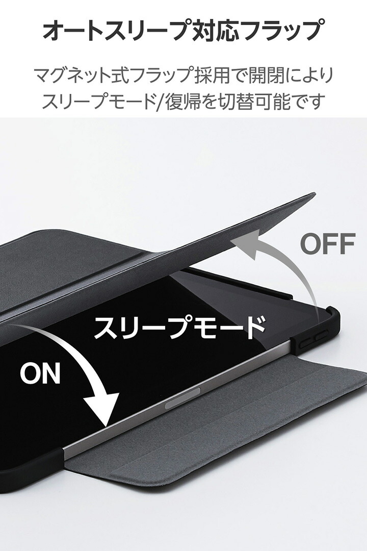 11インチiPad Air(M4/M3/M2) フラップケース 薄型軽量 カラーエッジ