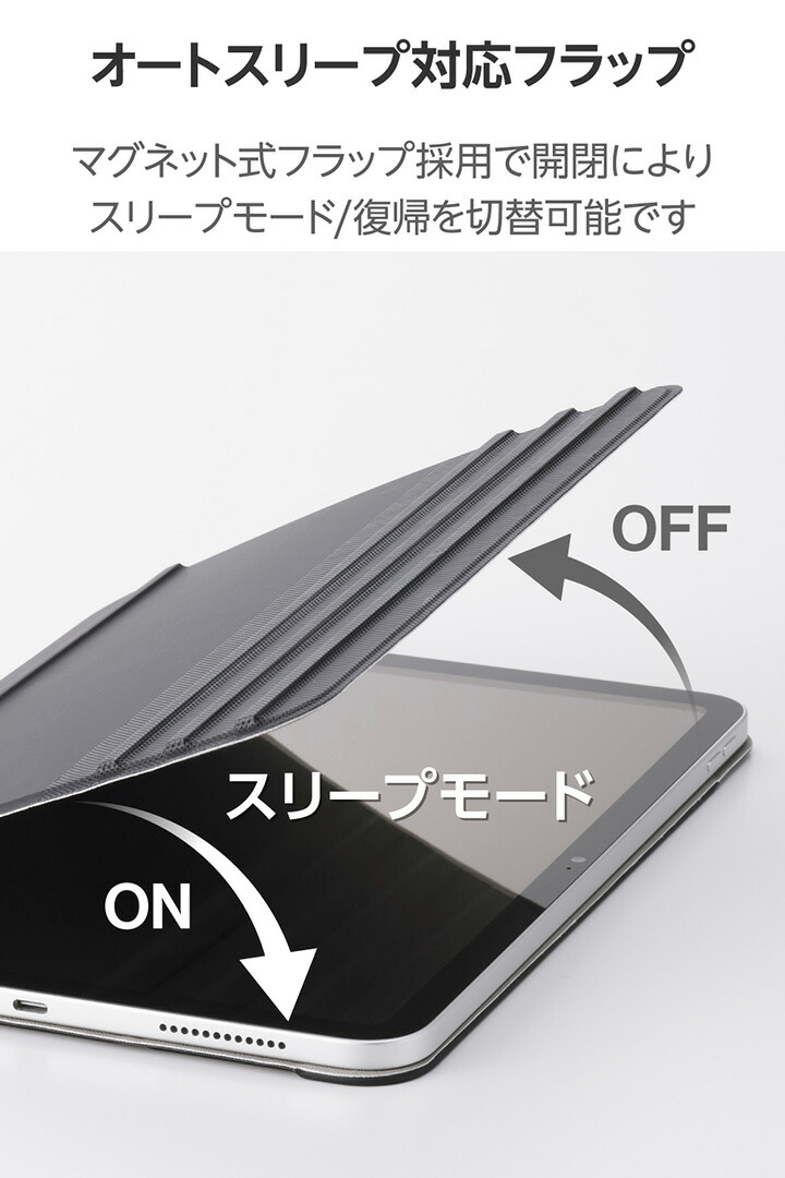 iPad(A16) フラップケース 角度調整 ドローイング 7アングル