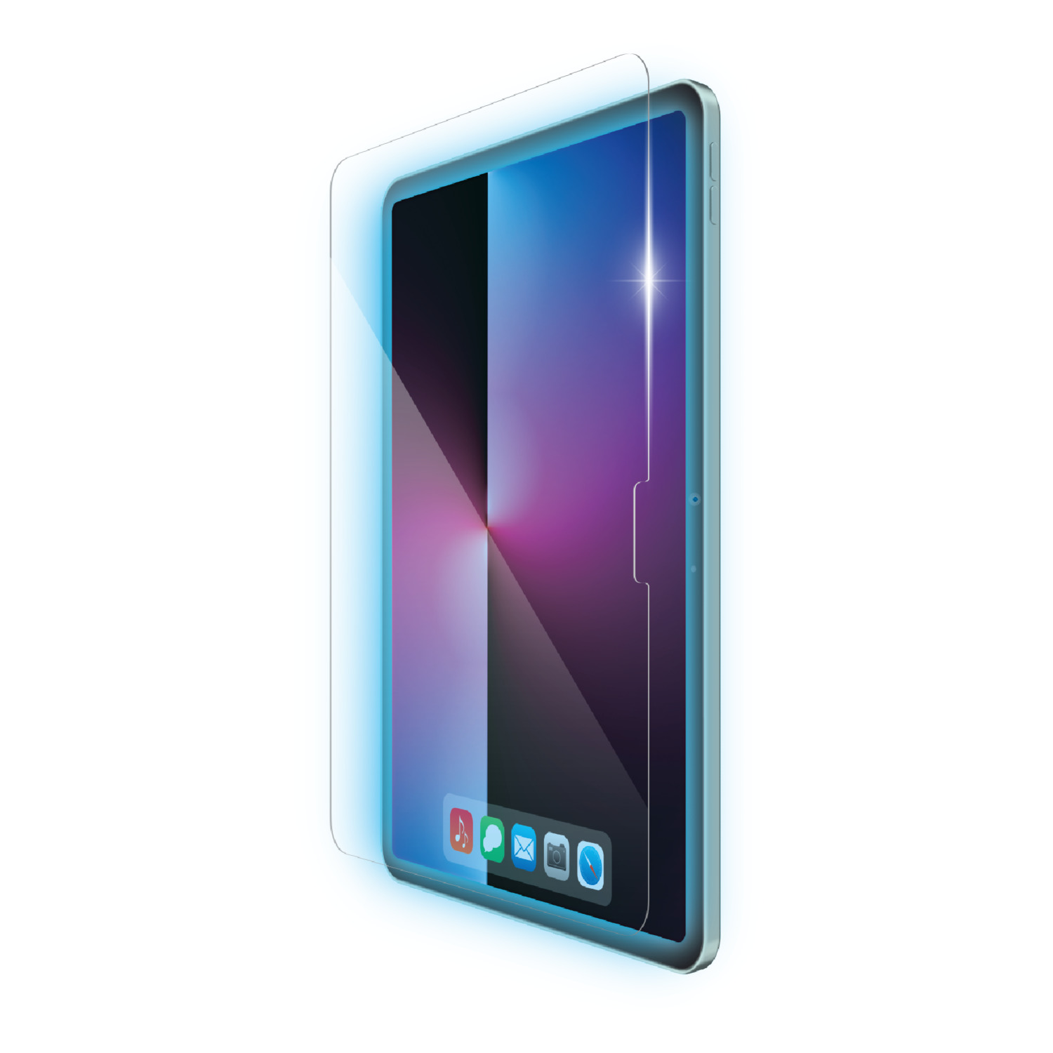 11インチiPad Air(M4/M3/M2) ガラスフィルム ブルーライトカット 超