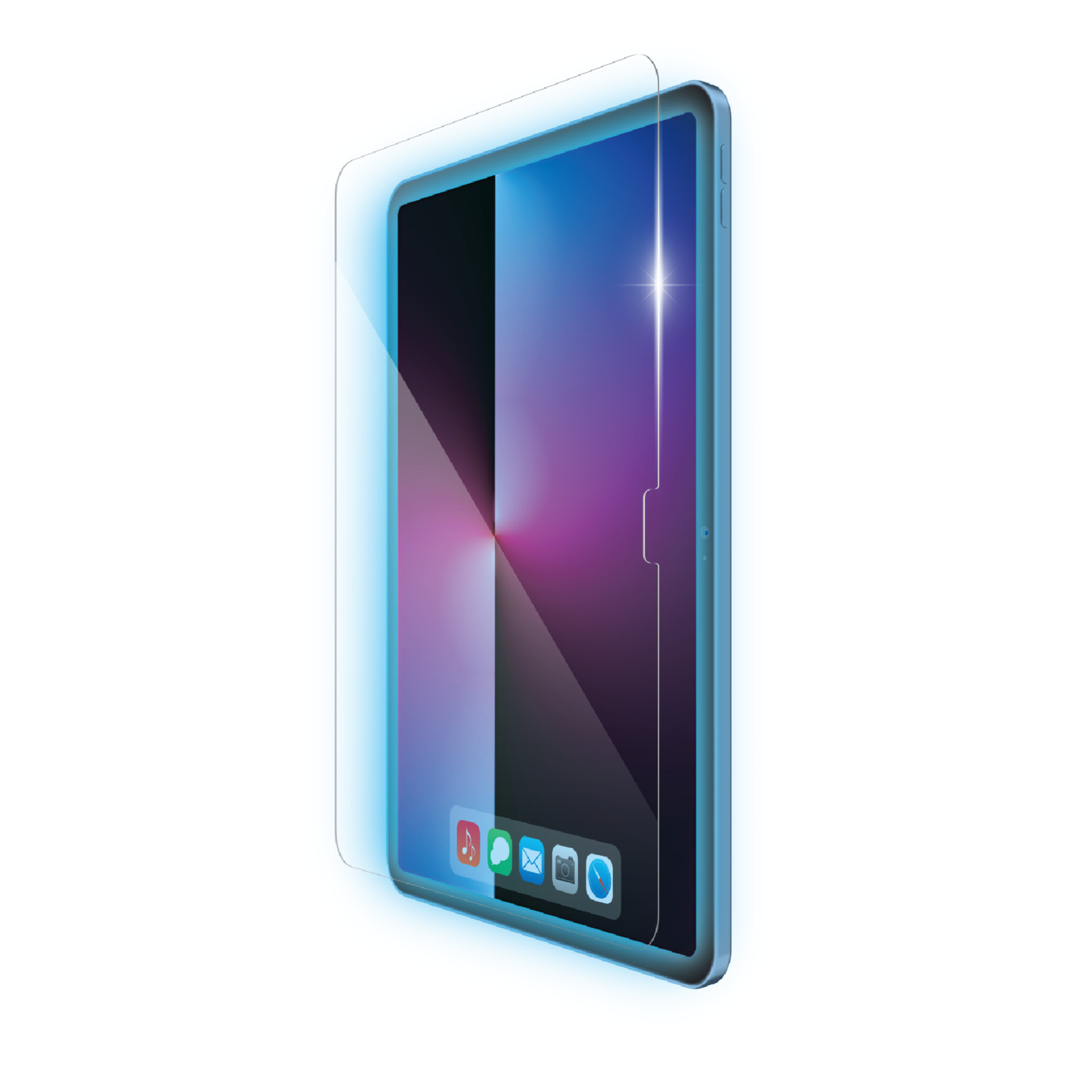 iPad(A16) (第10世代) ガラスフィルム ブルーライトカット 超簡単貼り