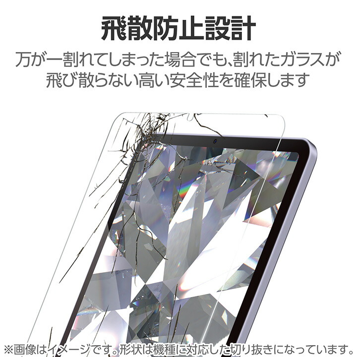 iPad mini(A17 Pro) ガラスフィルム ダイヤモンドコート ガイド