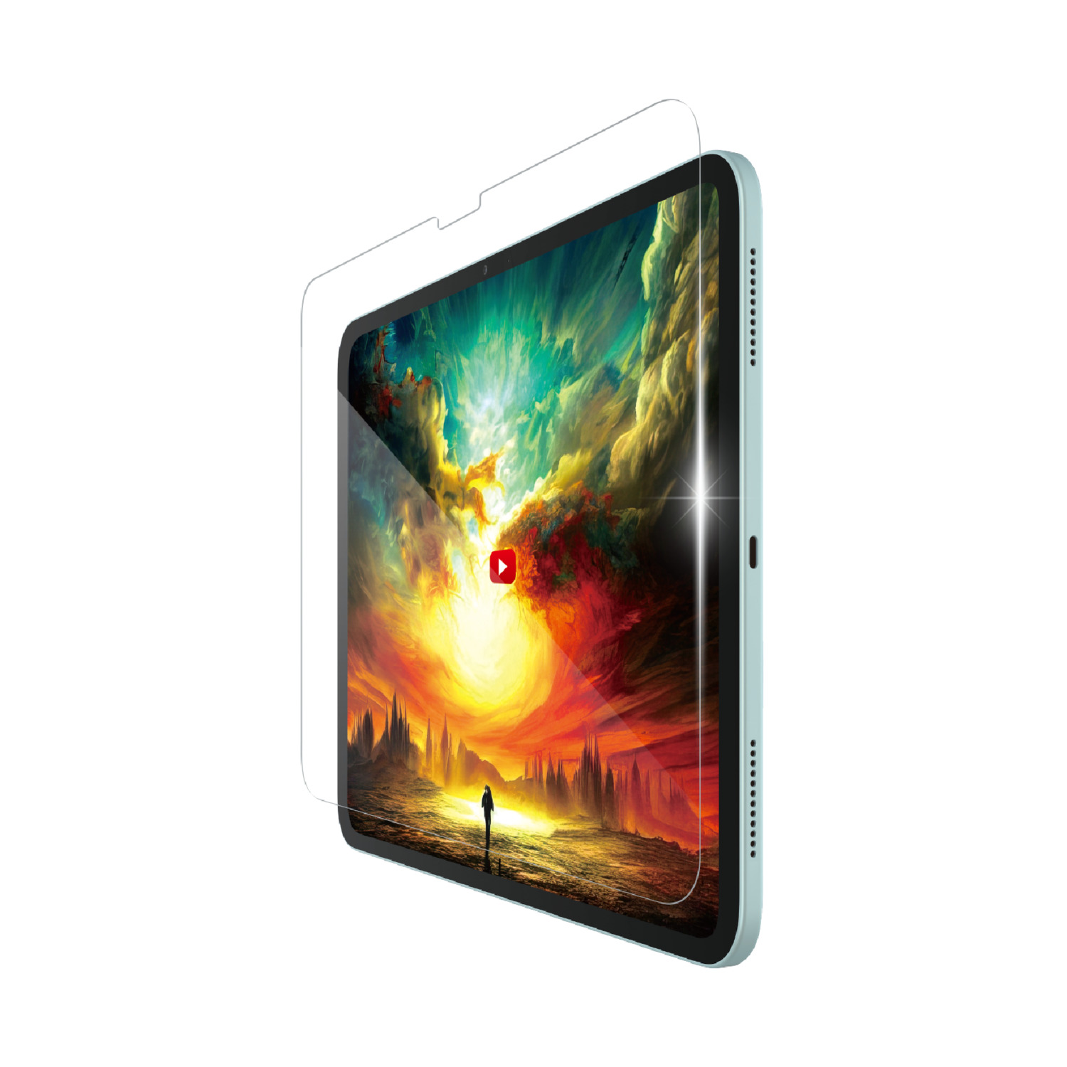 13インチiPad Air(M4/M3/M2) ガラスフィルム 動画映え 超透明 ガイド