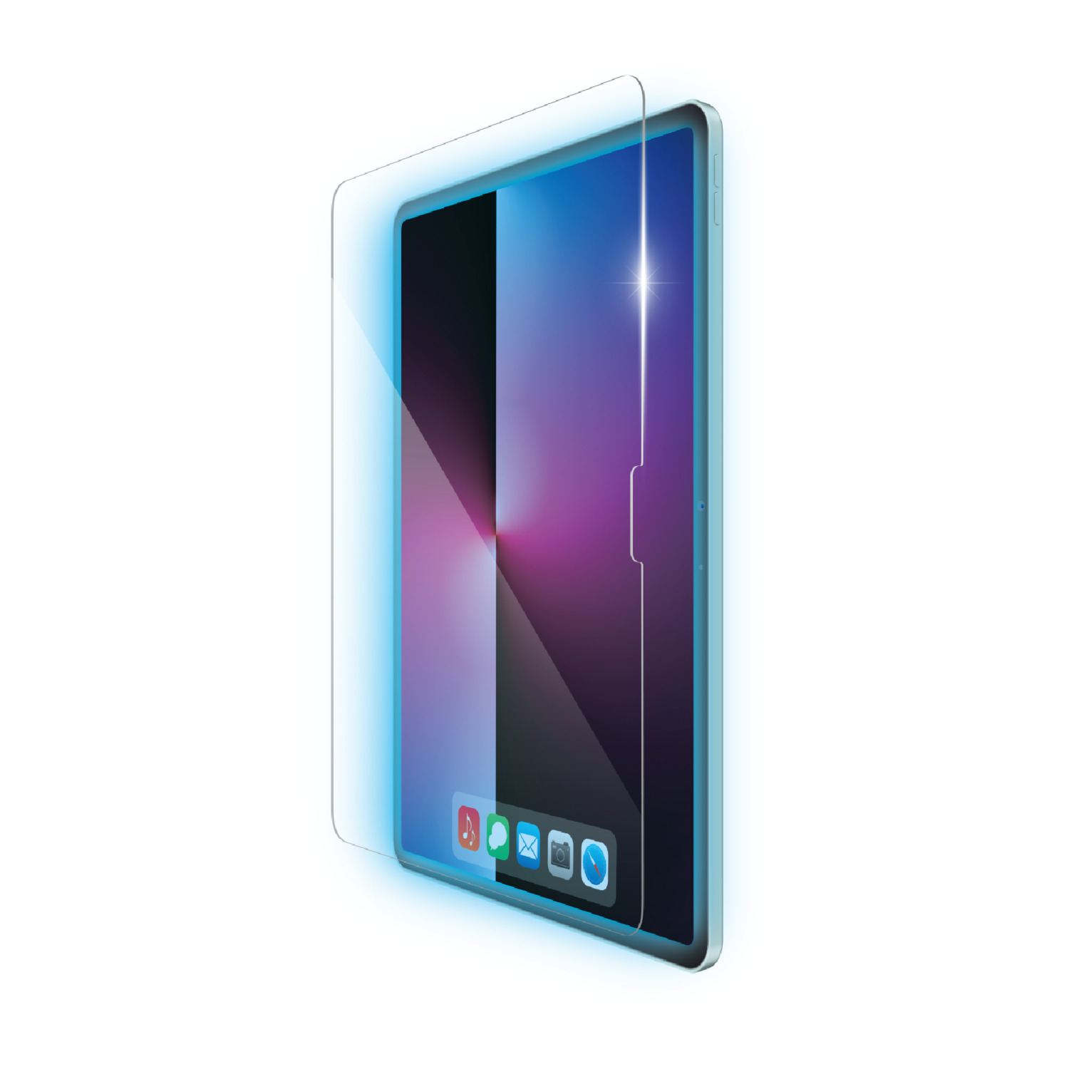 13インチiPad Air(M3/M2) ガラスフィルム ブルーライトカット 超簡単