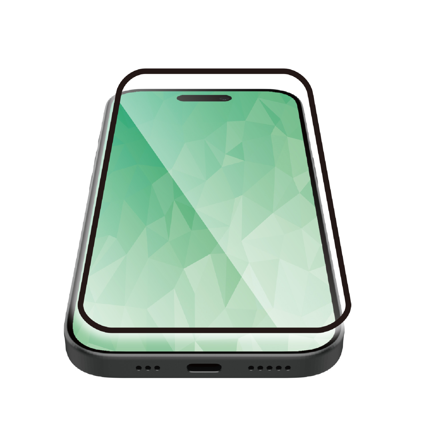 iPhone 17 ガラスフィルム フレーム付 高透明 | エレコムダイレクト