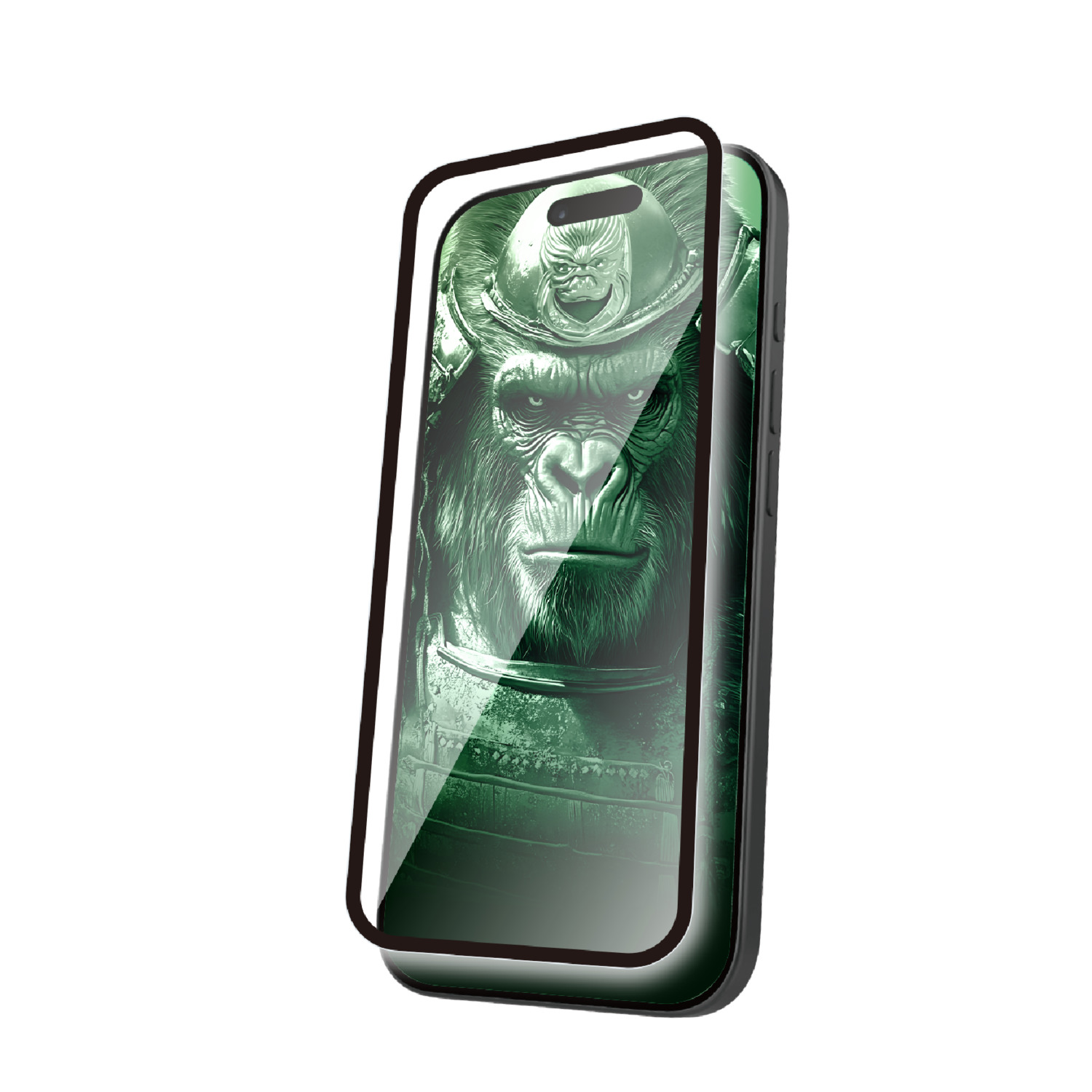 iPhone 17 ガラスフィルム フレーム付 ゴリラ サムライ 超簡単貼付