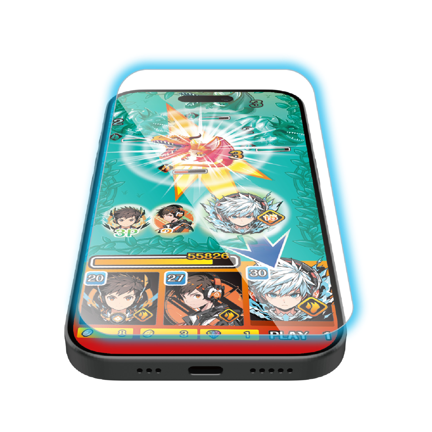 iPhone 17 ガラスフィルム ゲーミング 高透明 ブルーライトカット