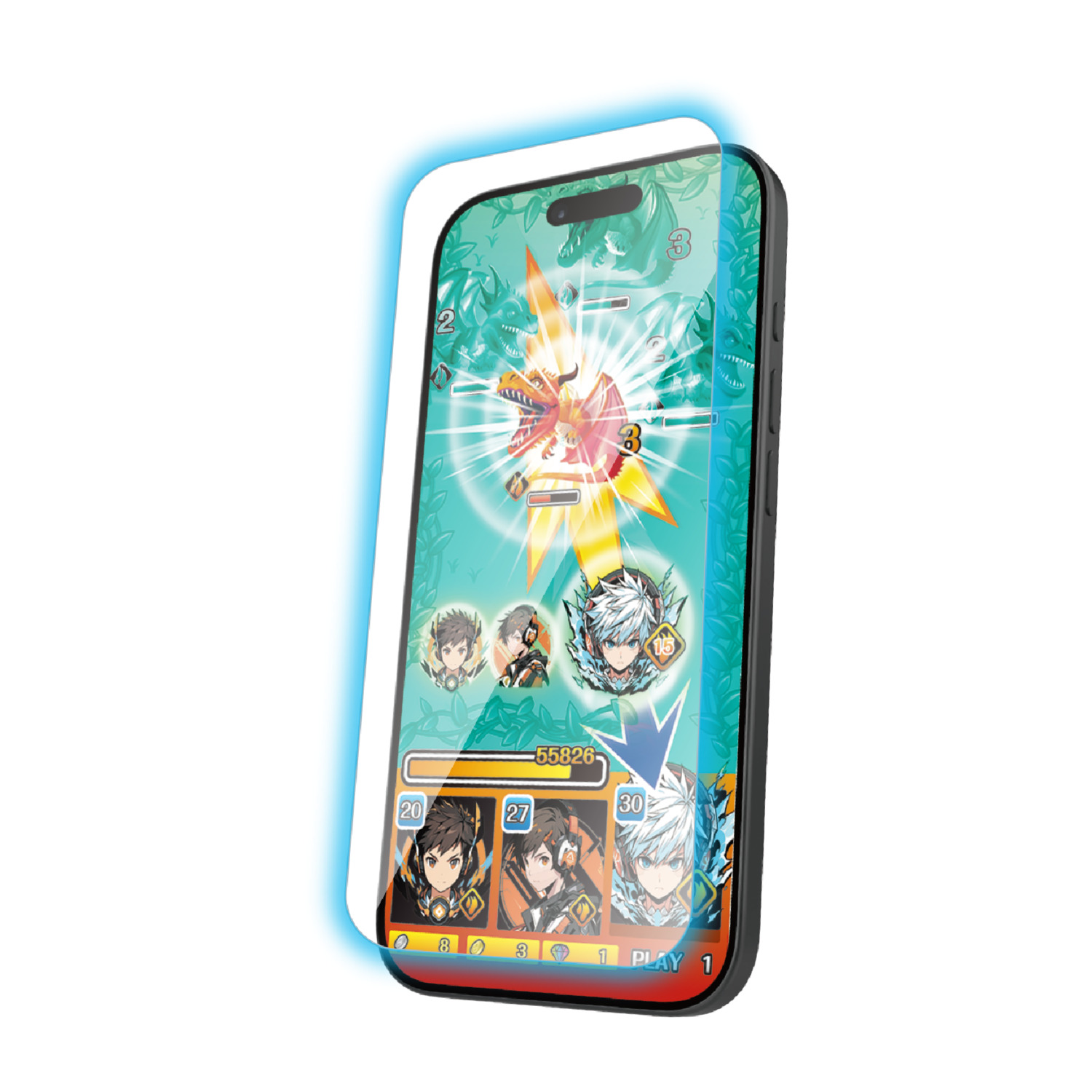 iPhone 17 ガラスフィルム ゲーミング 高透明 ブルーライトカット 超 