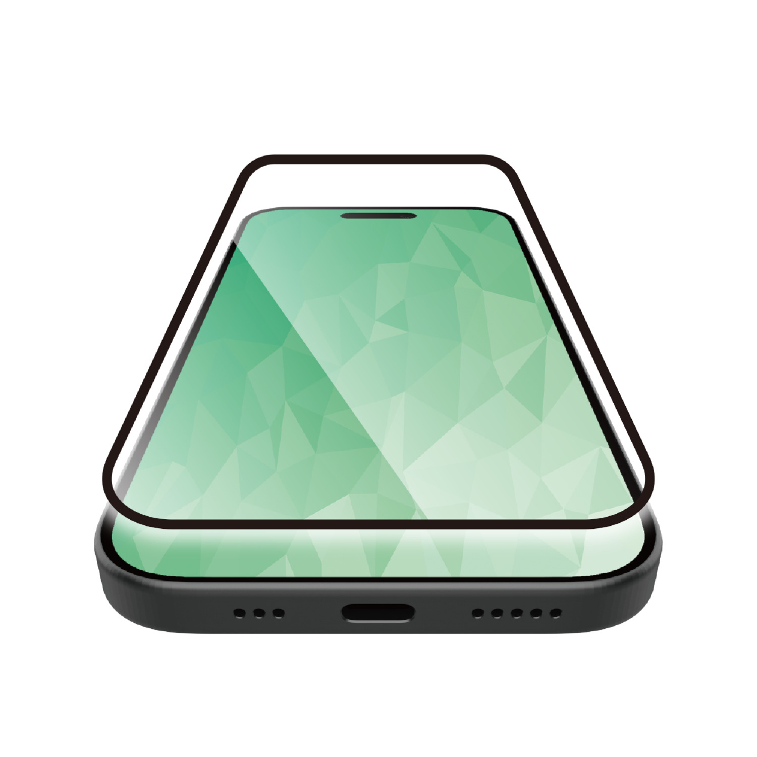 iPhone 17 フルカバーガラスフィルム 高透明 | エレコムダイレクト 