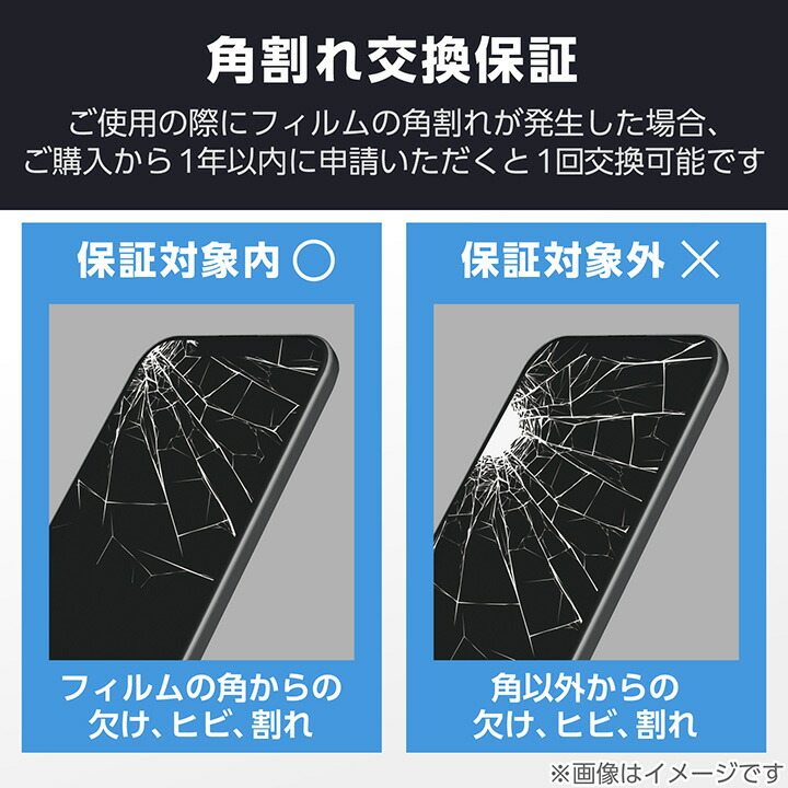 iPhone Air ガラスフィルム フレーム付 のぞき見防止 左右 | エレコム