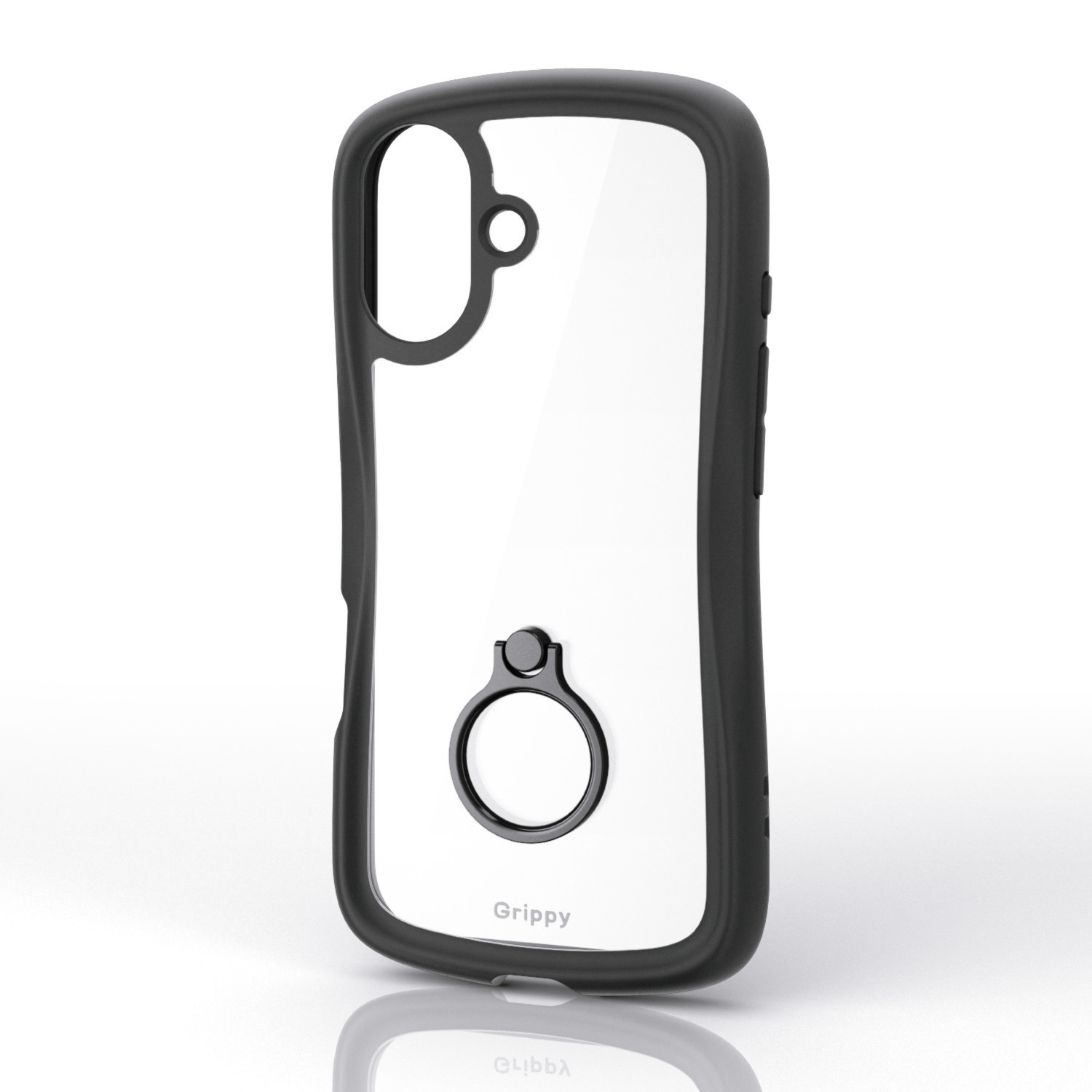 iPhone 17 Grippy ハイブリッドケース フレームカラー リング付