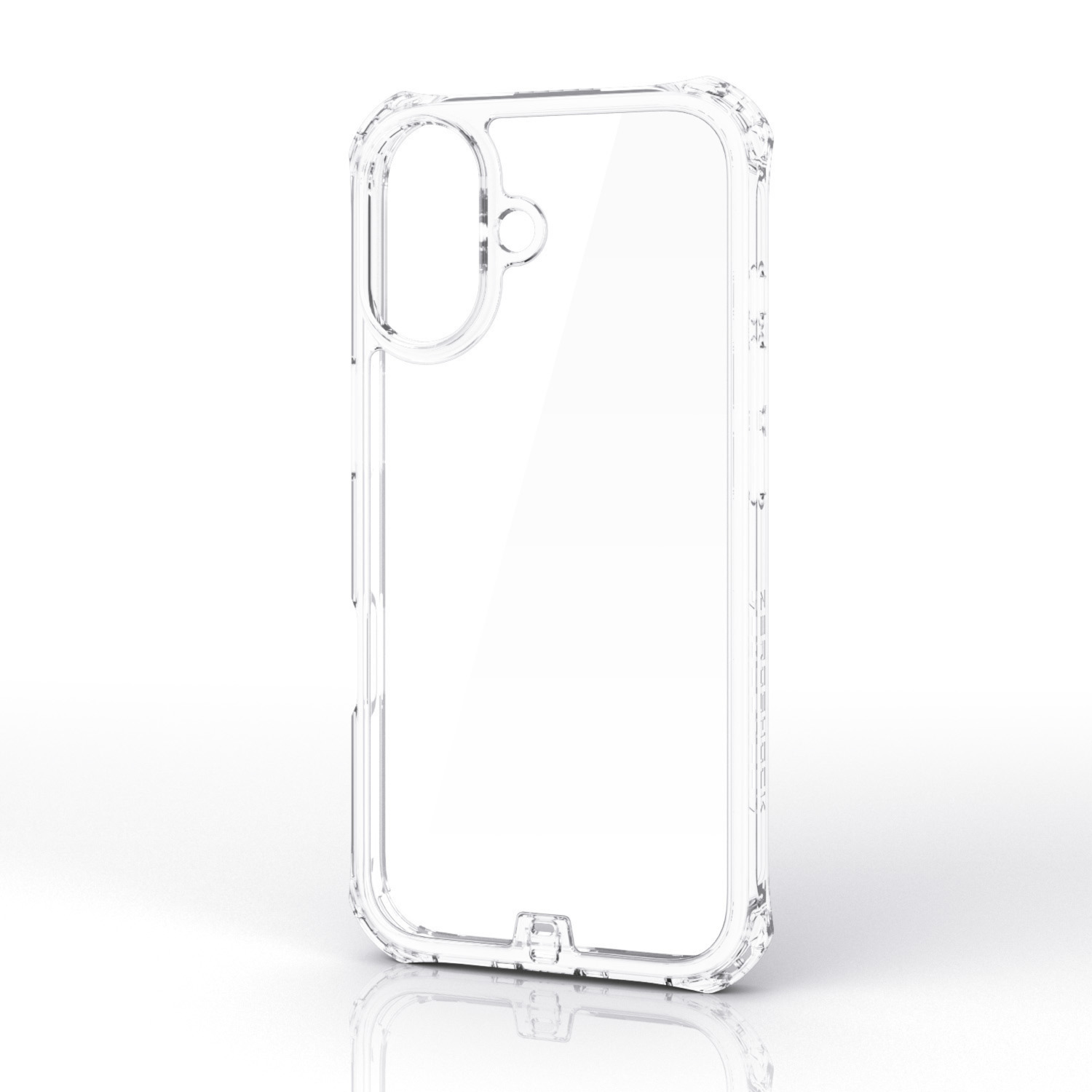 iPhone 17 ZEROSHOCK インビジブルケース メタルステッカー付