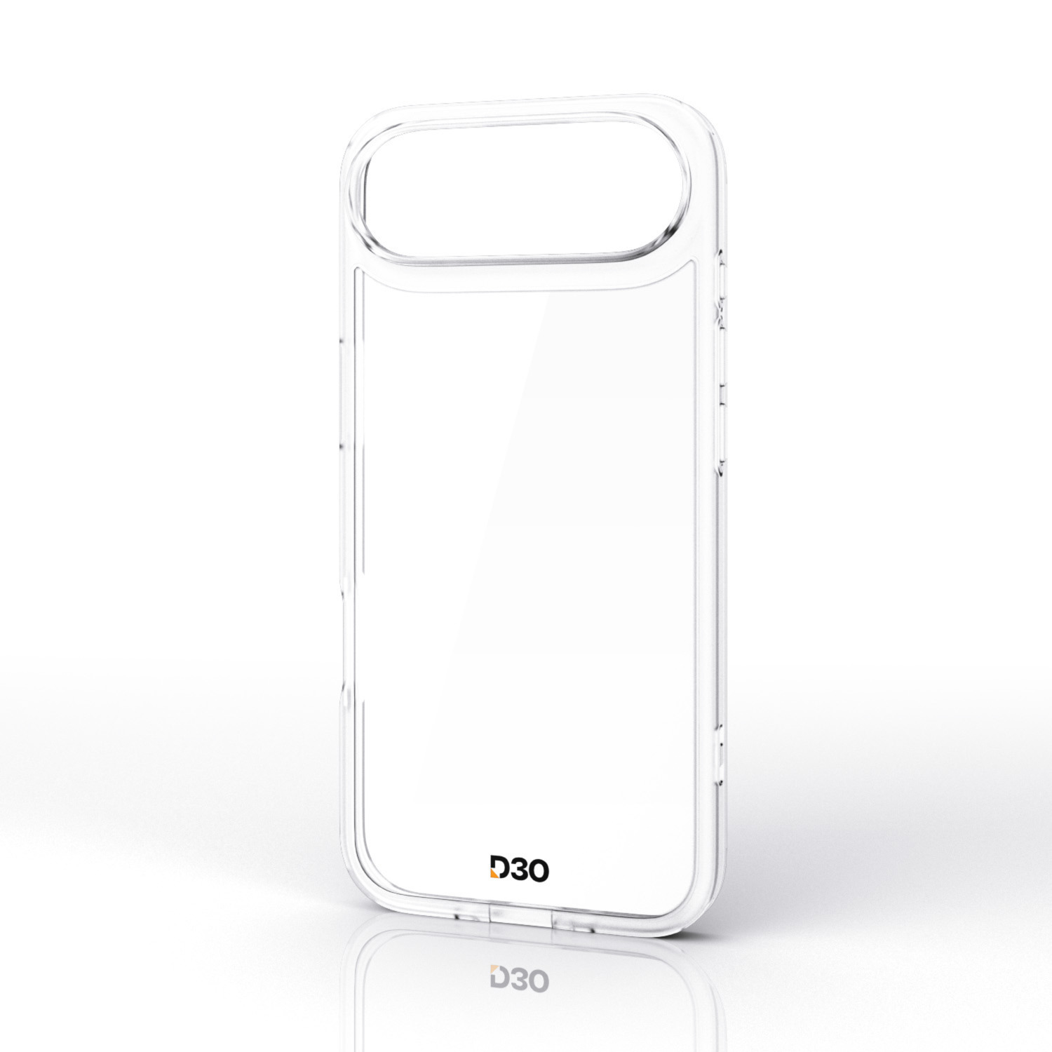 iPhone Air ハイブリッドケース D3O オールクリア メタルステッカー付