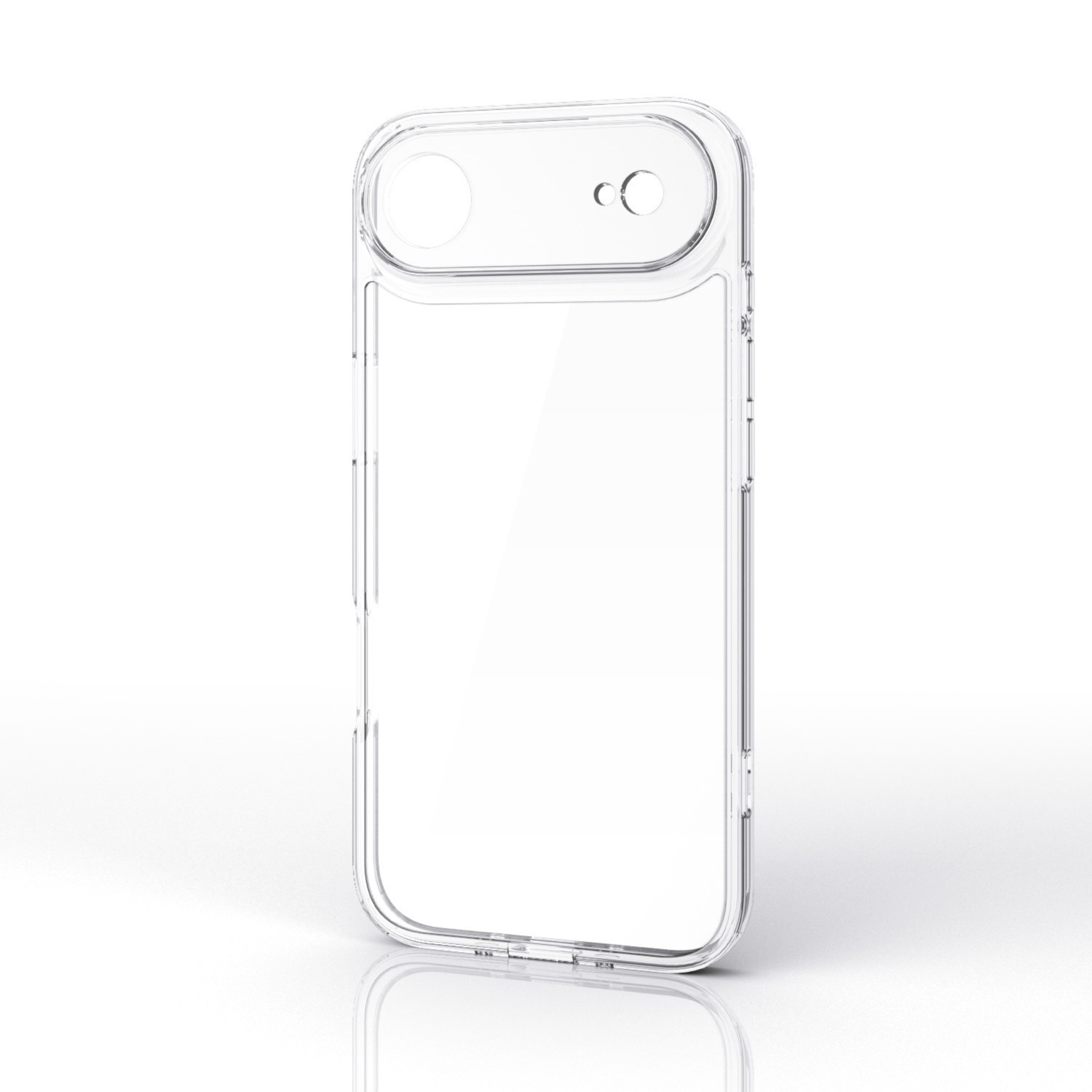 iPhone Air ハイブリッドケース 極限 ガラス メタルステッカー付