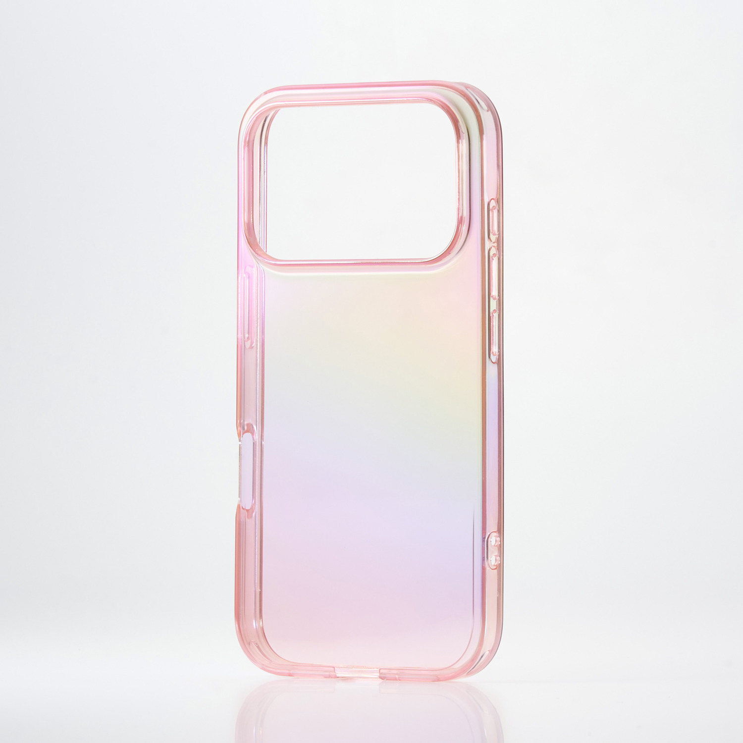 iPhone 17 Pro ソフトケース クリアオーロラ メタルステッカー付