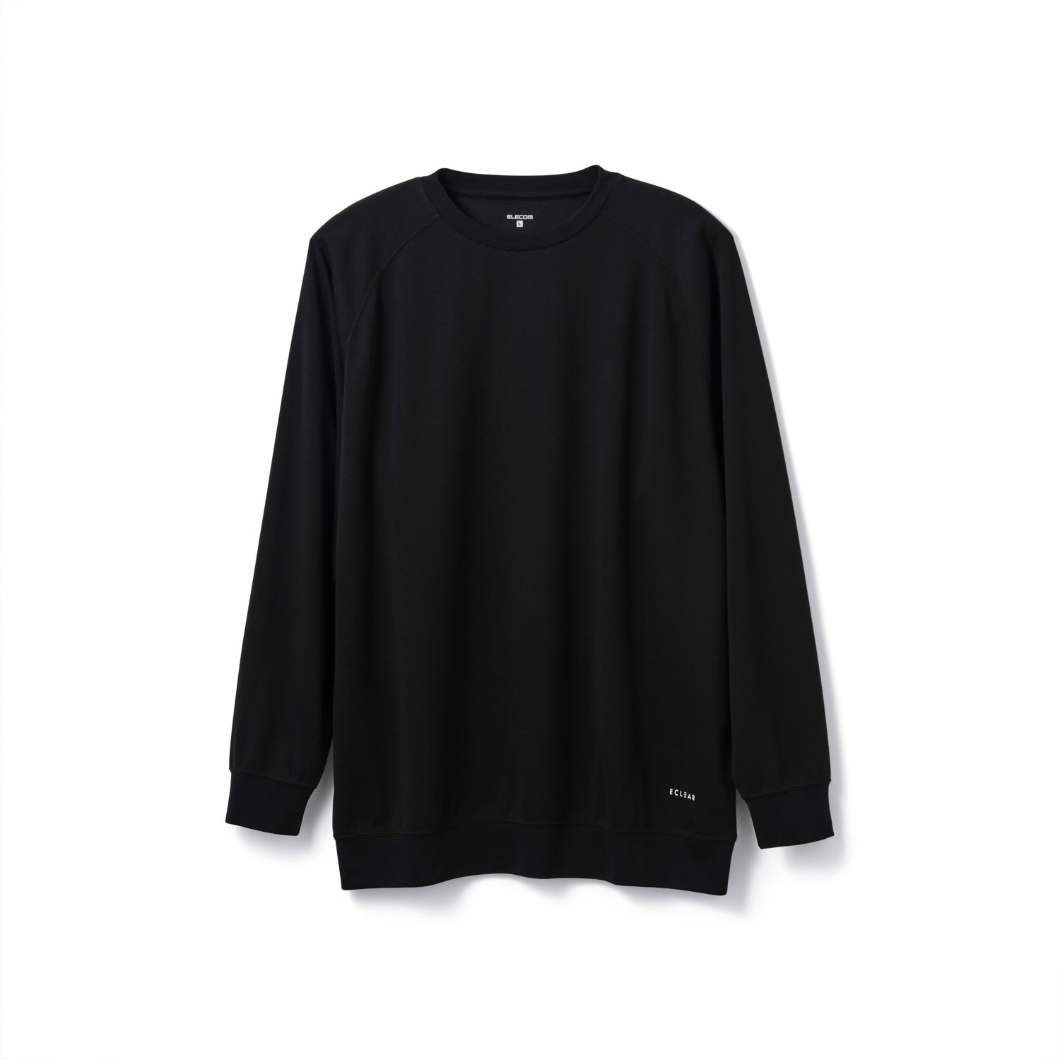 ECLEAR リカバリーウェア 長袖トップス ブラック L | エレコム