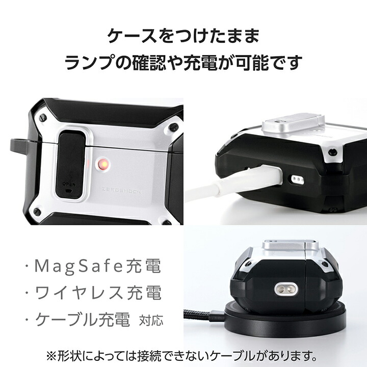 AirPods Pro 3 ZEROSHOCK Lock ハイブリッドケース | エレコム