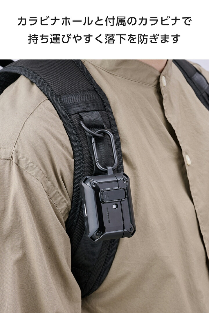 AirPods Pro 3 ZEROSHOCK Lock ハイブリッドケース | エレコム