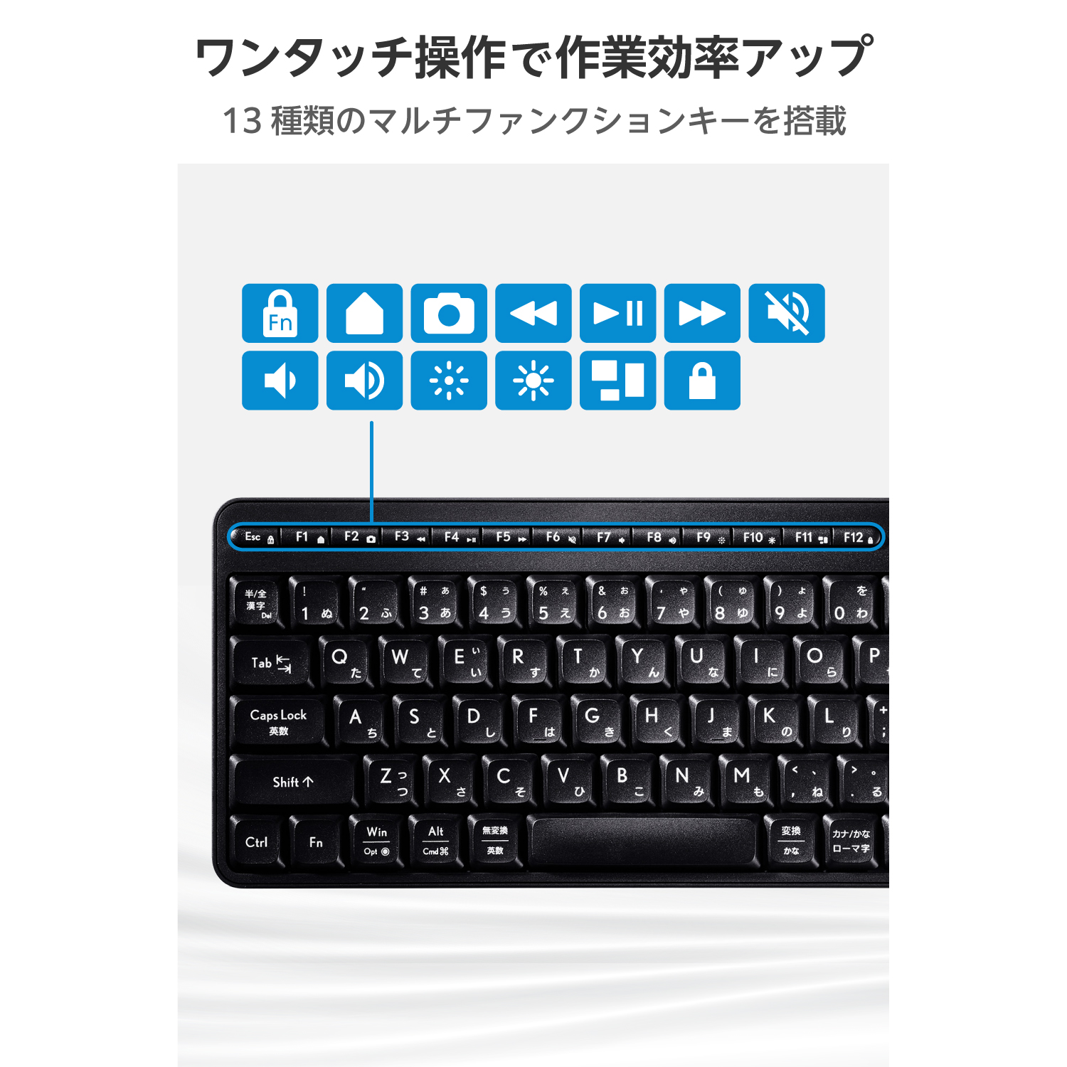2.4GHz静音ミニキーボード | エレコムダイレクトショップ本店はPC周辺