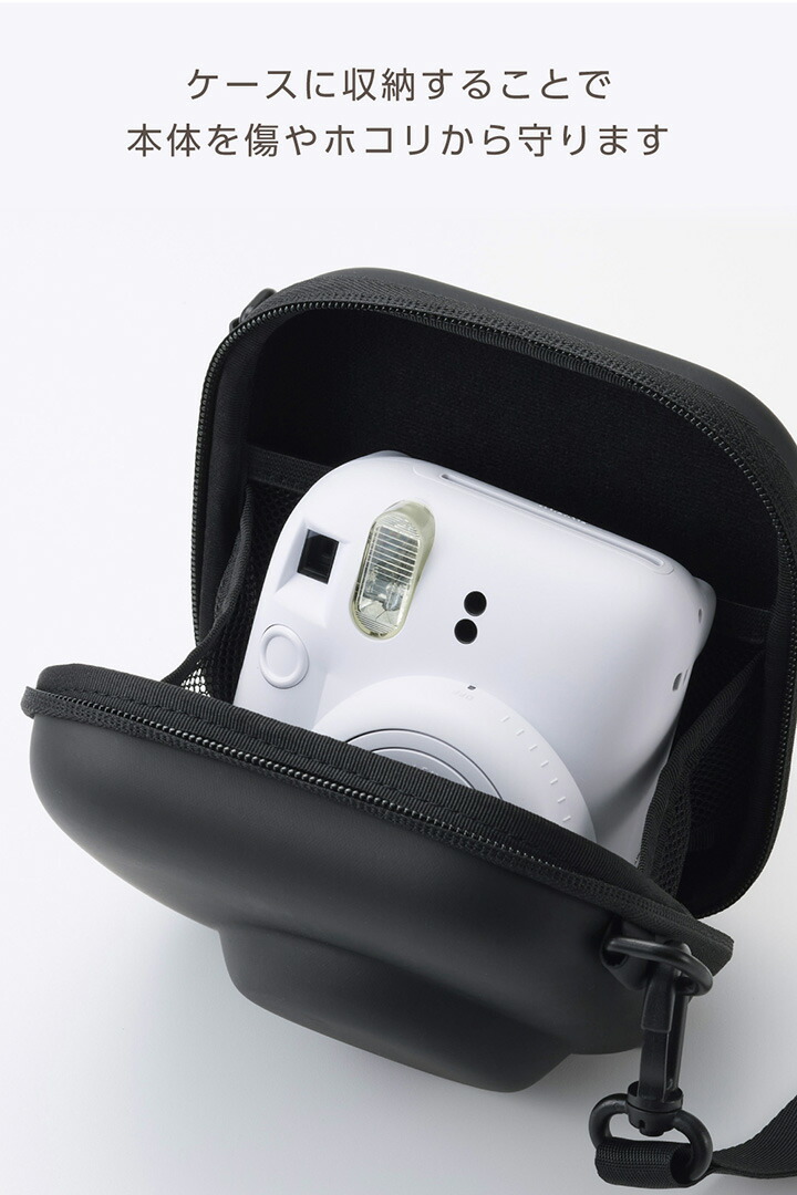 instax miniシリーズ(チェキ)用 カメラケース/フラット | エレコム