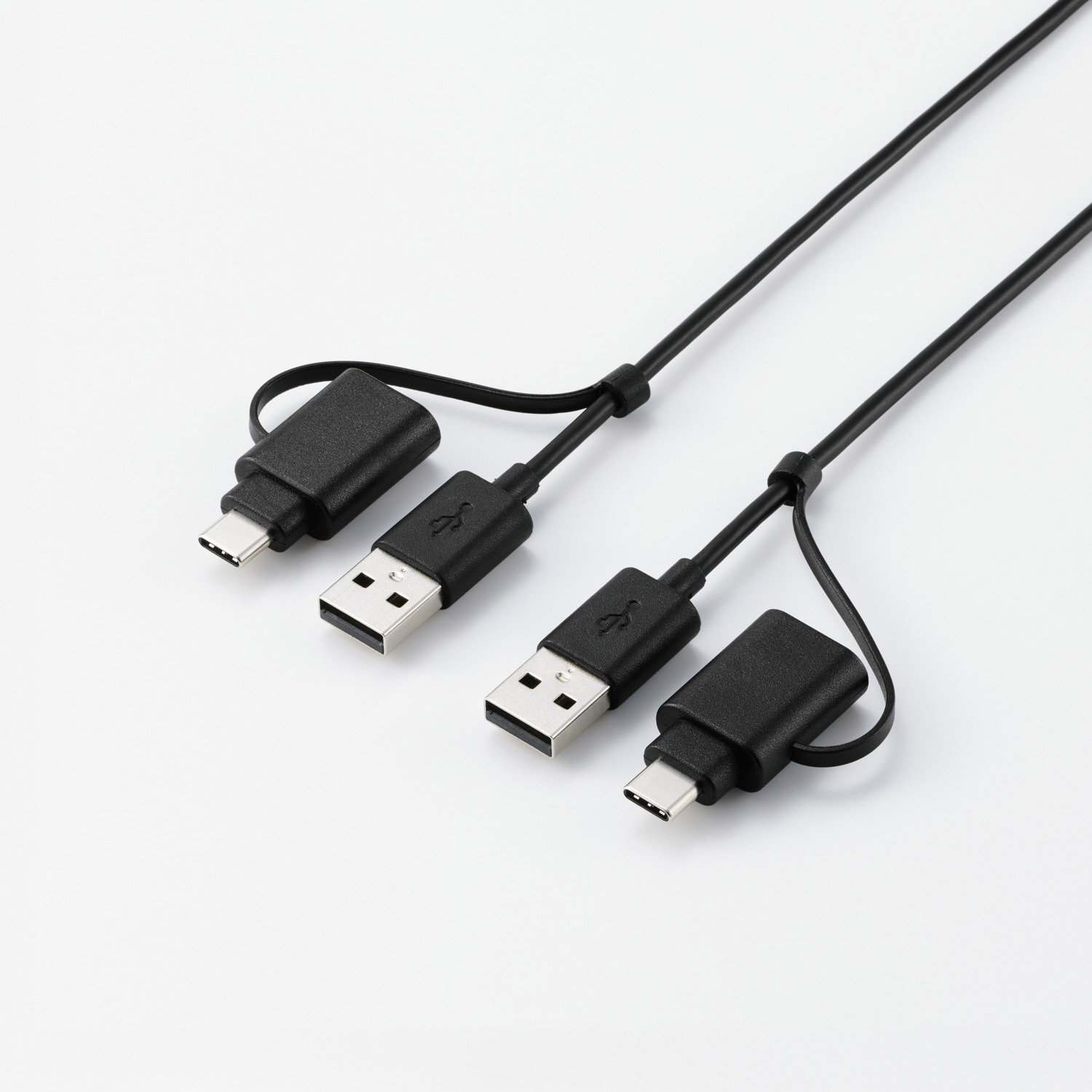 USB Type-C(TM)変換アダプター付きリンクケーブル(USB2.0) | エレコム