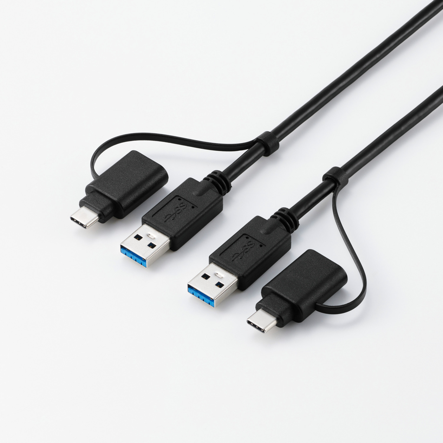 USB Type-C(TM)変換アダプター付きリンクケーブル(USB3.0) | エレコム