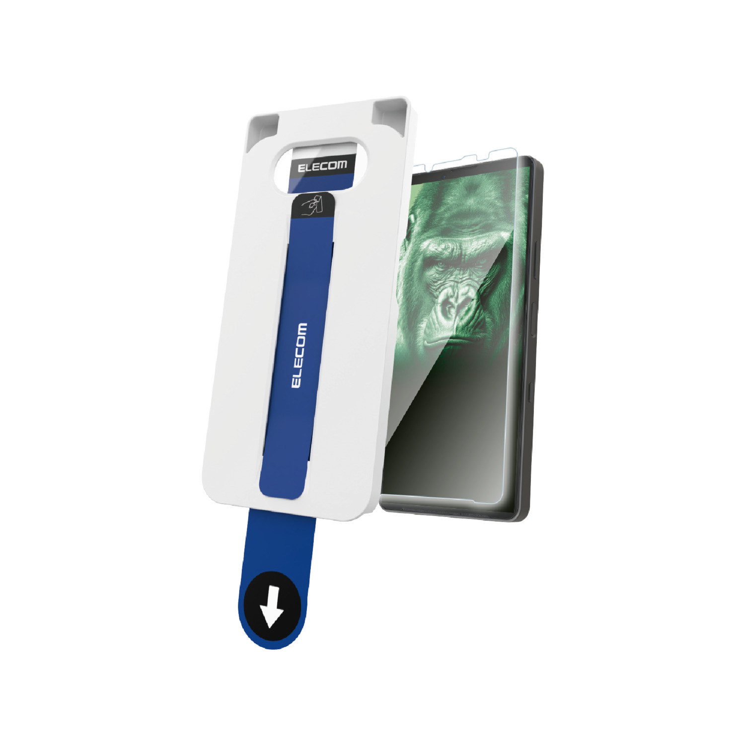 Xperia 10 VII ガラスフィルム ゴリラ 0.21mm 超簡単貼付ツール