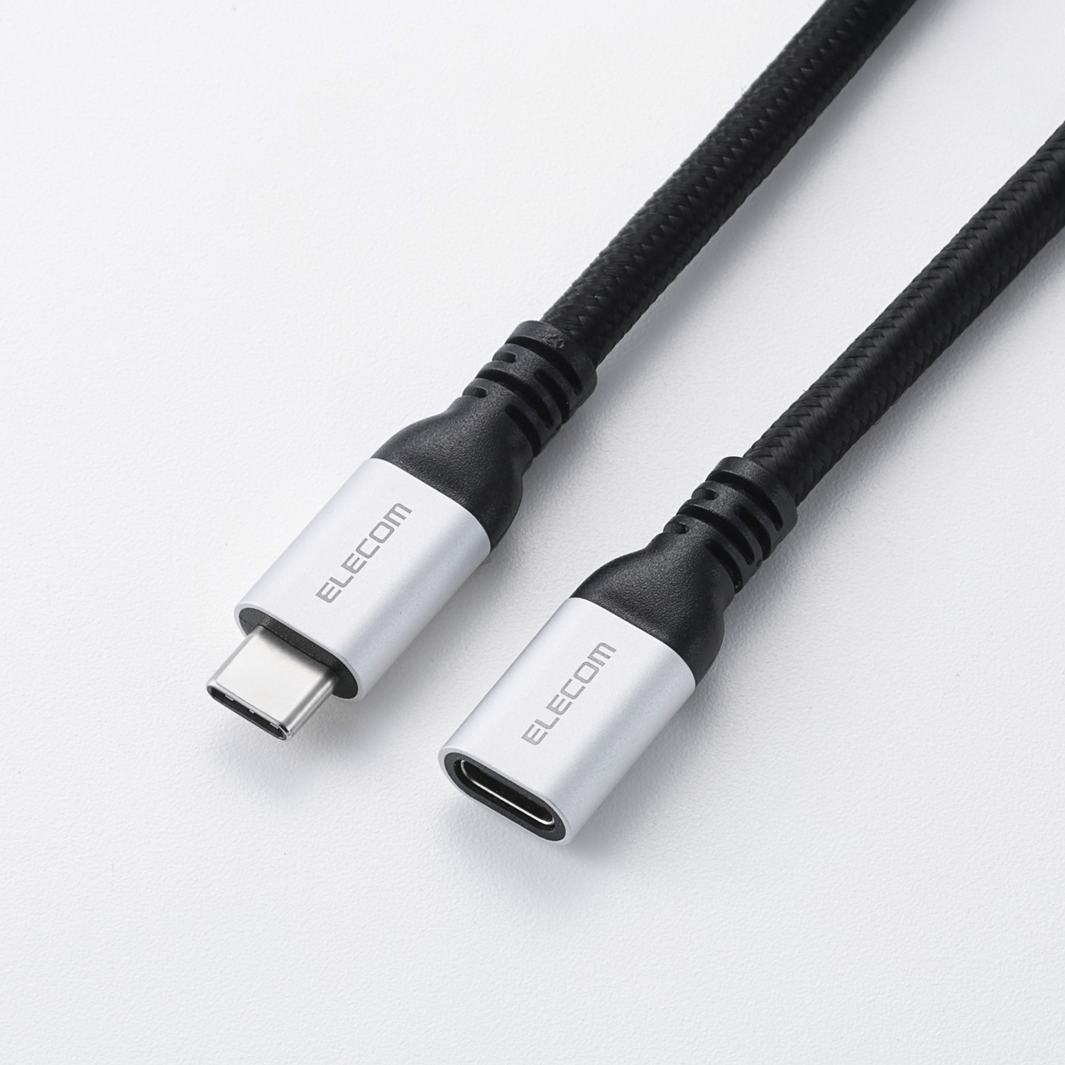USB Type-C(TM) - USB Type-C延長ケーブル(10Gbps/100W/高耐久