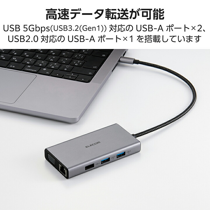 USB Type-C(TM) Dual Display対応 10in1ドッキングステーション