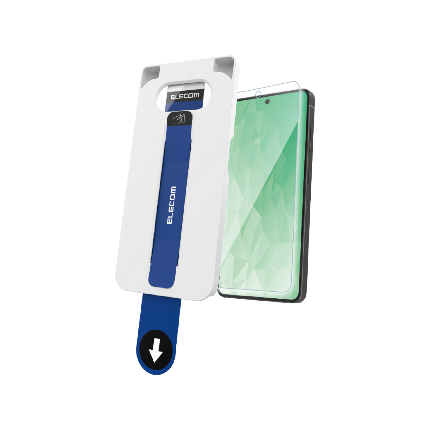 Galaxy S26 ガラスフィルム 高透明 超簡単貼付ツール | エレコム